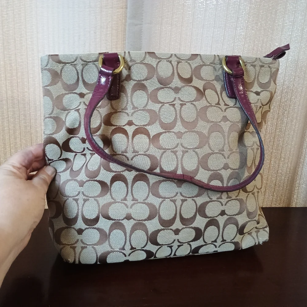 Coach Signature Canvas Tote